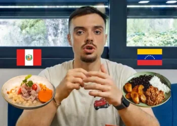 Perú vs Venezuela en el Mundial de Comidas de Ibai Llanos con platos de la gastronomía peruana y venezolana